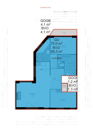 Floorplan - Blasiusstraat 142-3, 1091 CZ Amsterdam